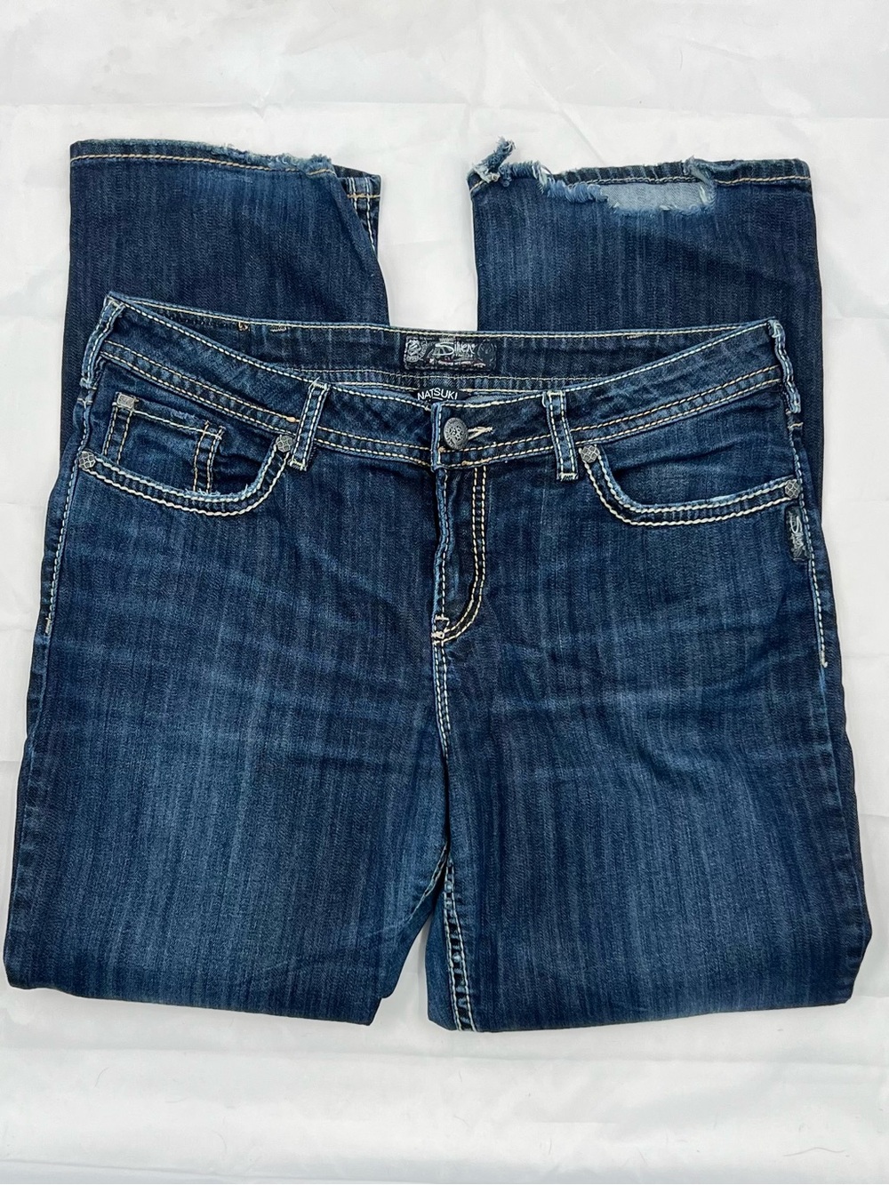 J007 Silver Jeans Classic Women's Dark Blue Bootcut Jeans